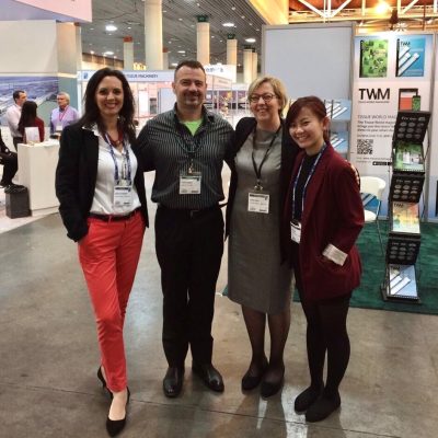 Tissue World Miami - Barbara Edwards with Show Management